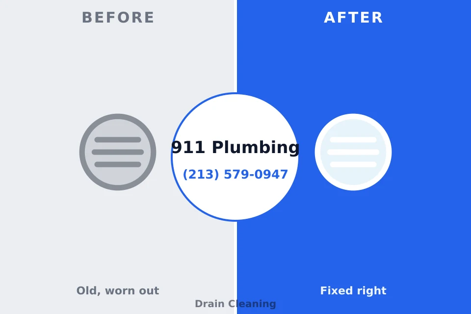 Before and after: plumbing repair Cumings, TX